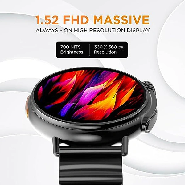 Gizmore Cult Bluetooth Calling Smartwatch with Zinc Alloy Body - Orange - Orange