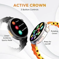 Gizmore Cult Bluetooth Calling Smartwatch with Zinc Alloy Body - Orange - Orange