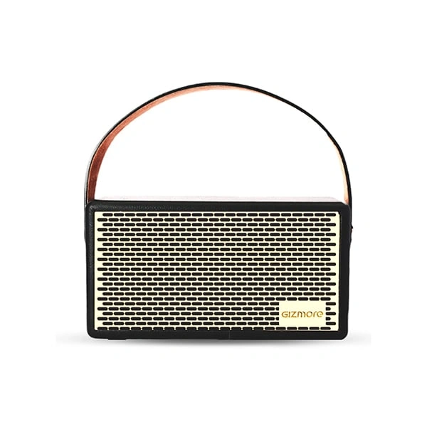 Gizmore GIZ MS516 Portable Speaker Wooden Cabinet With Leather Strap