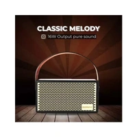 Gizmore GIZ MS516 Portable Speaker Wooden Cabinet With Leather Strap