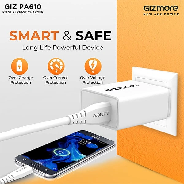 Gizmore GIZMORE GIZ PA610 Charger 22.5W Quick Charge