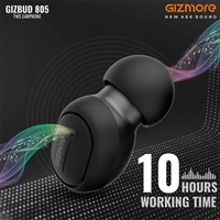 Gizmore GIZMORE GIZBUD 805 TWS Bluetooth Earbuds - Black - Black