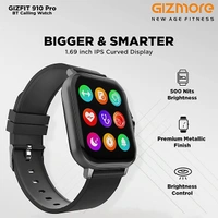 Gizmore GIZMORE GIZFIT 910 Pro Bluetooth Smartwatch - Silver - Silver