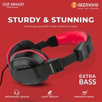 Gizmore GIZMORE GIZMH421 Wired Headphone with Mic