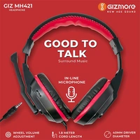 Gizmore GIZMORE GIZMH421 Wired Headphone with Mic