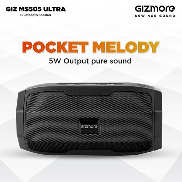 Gizmore GIZMORE GIZMS505 Ultra Pocket Melody BT Speaker - Blue - Blue