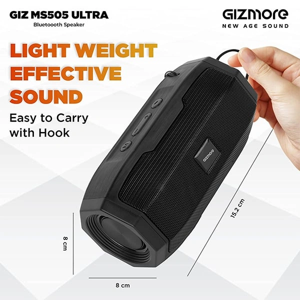 Gizmore GIZMORE GIZMS505 Ultra Pocket Melody BT Speaker - Blue - Blue