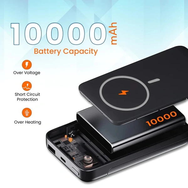 Gizmore GIZMORE iMAG POWER 10000mAh 15W Strong Magnetic - White - White