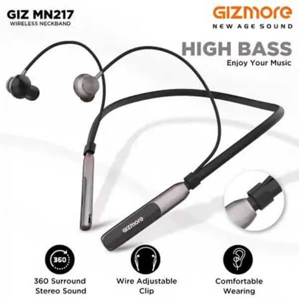 Gizmore GIZMORE MN217 Bluetooth Magnetic Neckband