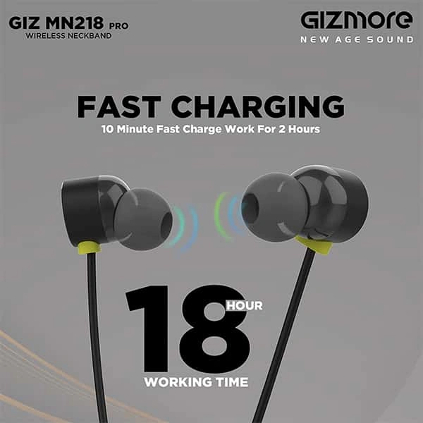 Gizmore GIZMORE MN218 Pro Bluetooth Wireless Neckband
