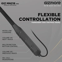 Gizmore GIZMORE MN218 Pro Bluetooth Wireless Neckband