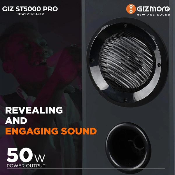 Gizmore ST5000 PRO 50W Bluetooth Tower Speaker