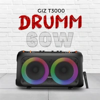 Gizmore T3000 Drumm 60 W Bluetooth Portable Party Speaker