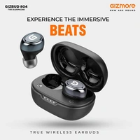 Gizmore GIZMORE TWS 804 Bluetooth Wireless Earbuds - White - White