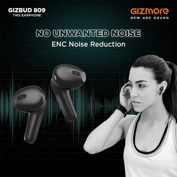 Gizmore TWS 809 Bluetooth Wireless Earbuds