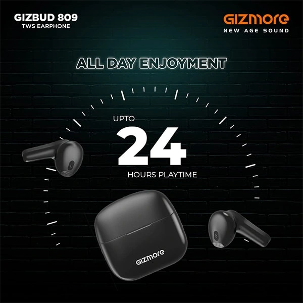 Gizmore TWS 809 Bluetooth Wireless Earbuds