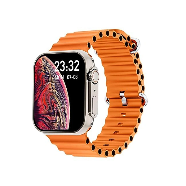 Gizmore Vogue 385 Pixel HD Display Bluetooth Calling Smartwatch - Orange - Orange