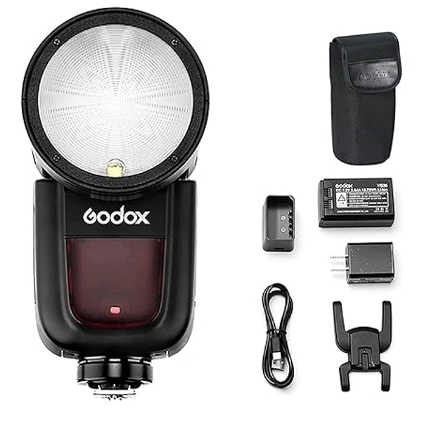 GODOX Godox V1-N Round Head Camera Flash Speedlite Flash - Black