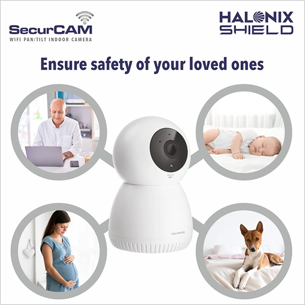 Halonix SecurCAM 360° 3MP 3K Pro Smart Home Security Camera