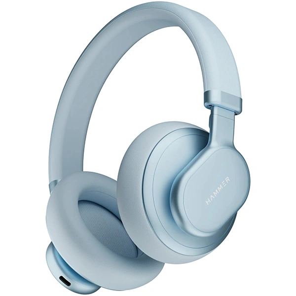 Hammer Bash Max Over The Ear Wireless Bluetooth Headphones - Blue - Blue