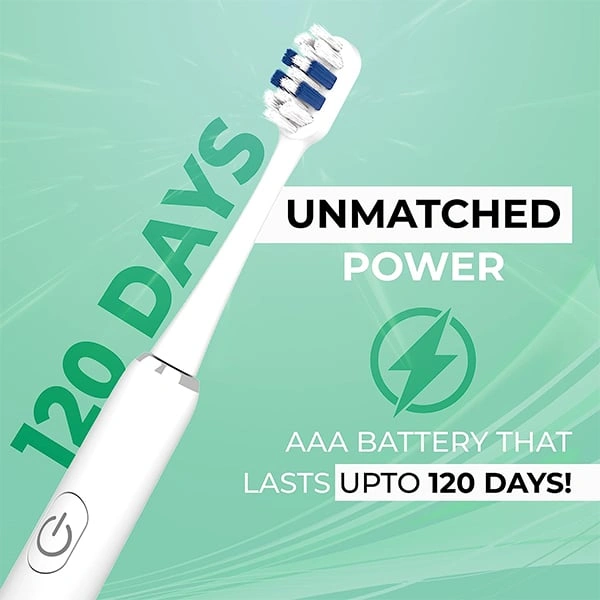 Hammer Flow 2.0 Electric Toothbrush with 2 Replaceable Brush Heads - Red - Red