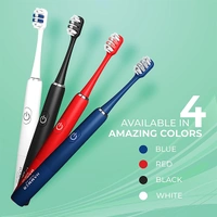 Hammer Flow 2.0 Electric Toothbrush with 2 Replaceable Brush Heads - Red - Red