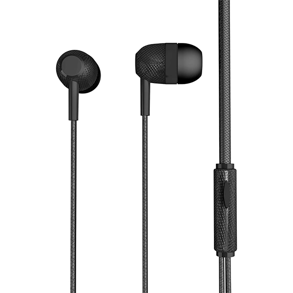 Hammer Nail Wired Earphones - Black - Black