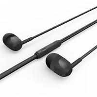 Hammer Nail Wired Earphones - Black - Black