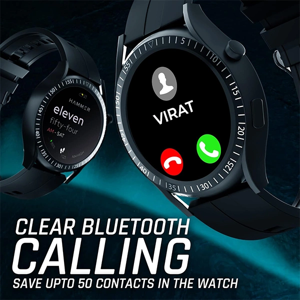 Hammer HAMMER Pulse Ace Plus Round dial Bluetooth Calling Smartwatch