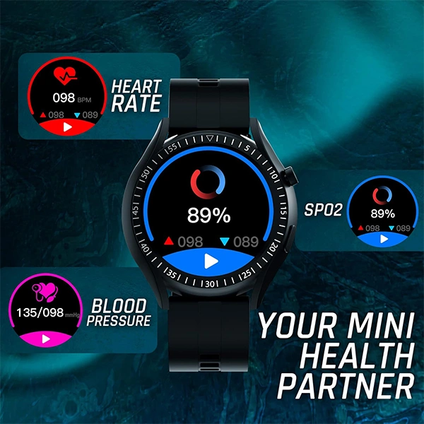Hammer HAMMER Pulse Ace Plus Round dial Bluetooth Calling Smartwatch
