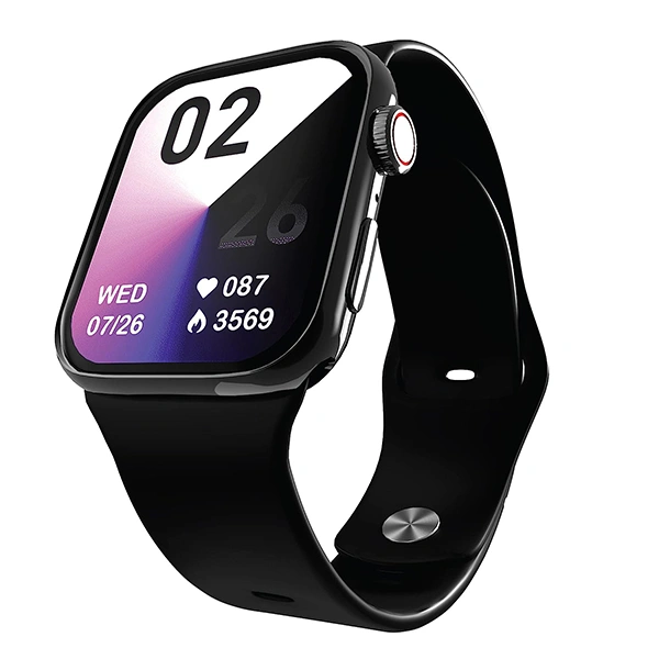 Hammer Pulse Ace Pro Bluetooth Calling Smartwatch with Wireless Charging - Black, Blue, Pink