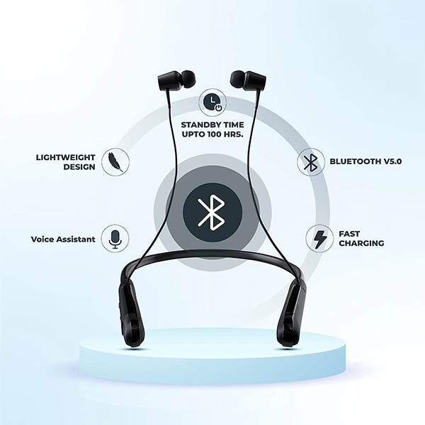 Hammer Sting 2.0 Wireless Bluetooth Neckband Earphones with Long Battery Life