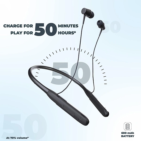 Hammer Sting 2.0 Wireless Bluetooth Neckband Earphones with Long Battery Life
