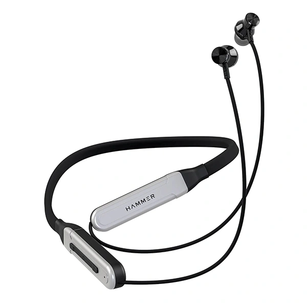 Hammer Sting 3 In-Ear Wireless Bluetooth Neckband - Silver - Silver