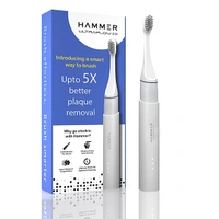 Hammer Ultra Flow 2.0 Premium Electric Toothbrush with 2 Replaceable Heads - Black - Black