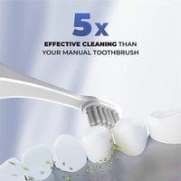 Hammer Ultra Flow 2.0 Premium Electric Toothbrush with 2 Replaceable Heads - Black - Black