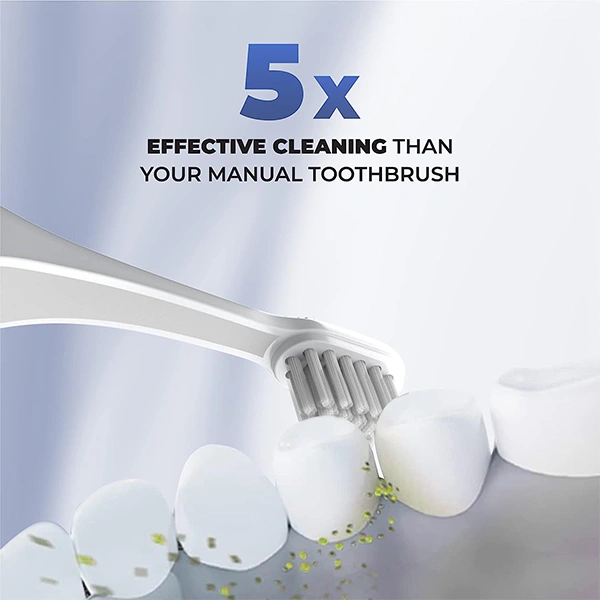 Hammer Ultra Flow 2.0 Premium Electric Toothbrush with 2 Replaceable Heads - Black - Black