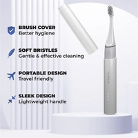Hammer Ultra Flow 2.0 Premium Electric Toothbrush with 2 Replaceable Heads - Black - Black