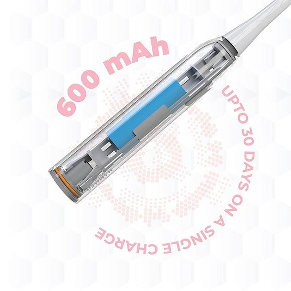 Hammer Ultra Flow Electric Toothbrush (31000 Strokes Per Minute) - Pink - Pink