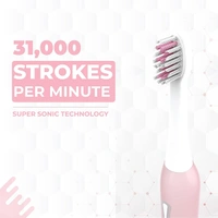 Hammer Ultra Flow Electric Toothbrush (31000 Strokes Per Minute) - Pink - Pink