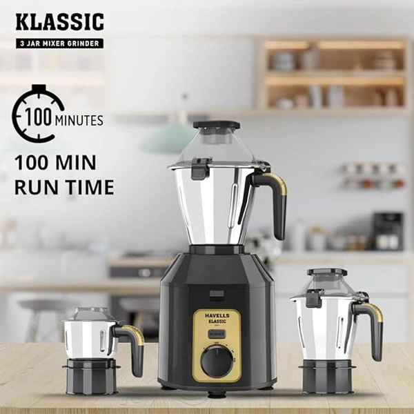 Havells Klassic 1000 watts 3 Jar Mixer Grinder