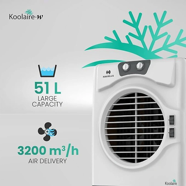 Havells Koolaire-W 51L 2 Knobs Desert Air Cooler