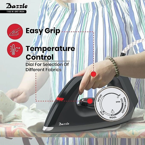 Havells Plastic Dazzle 1100W Dry Iron Press