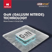 Havells USB Star Gan Charger 65W - 1C