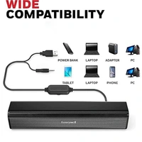 Honeywell Moxie V500 10W Portable USB Wired Soundbar Speaker for PC & Desktop