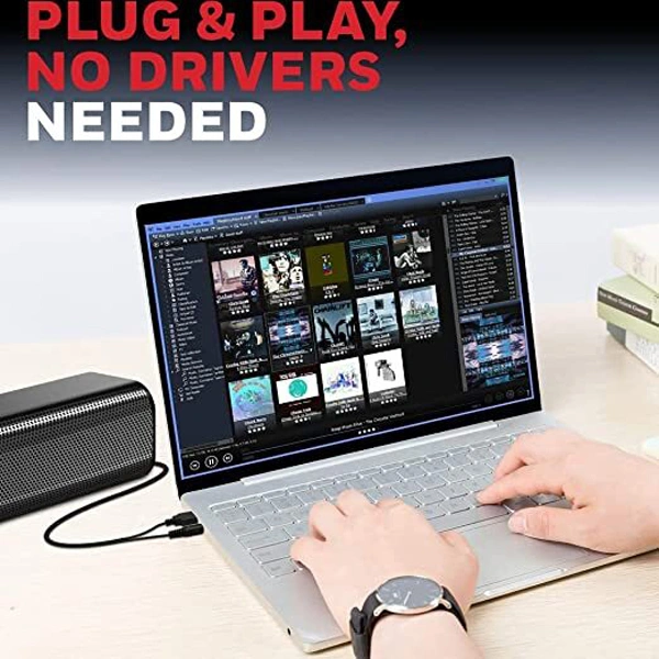 Honeywell Moxie V500 10W Portable USB Wired Soundbar Speaker for PC & Desktop