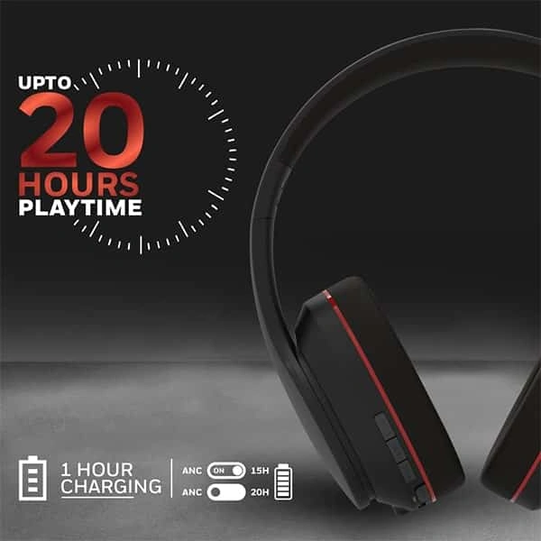Honeywell Trueno U10 ANC Bluetooth Headphone - Silver - Silver