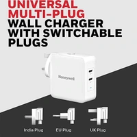 Honeywell Zest Charger GaN 65WUltra-Fast Charging Compatible with iPhone, MacBook Air, iPad Pro, Galaxy, Laptops