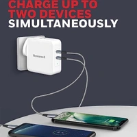 Honeywell Zest Charger GaN 65WUltra-Fast Charging Compatible with iPhone, MacBook Air, iPad Pro, Galaxy, Laptops