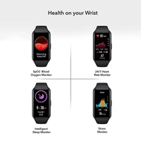 Honor Band 6 Smartwatch with AMOLED 1.47'' Display - Meteorite Black - Meteorite Black